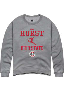 Kara Hurst Rally Mens Graphite Ohio State Buckeyes NIL Sport Icon Crew Sweatshirt