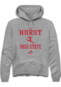Kara Hurst Rally Mens Graphite Ohio State Buckeyes NIL Sport Icon Hooded Sweatshirt
