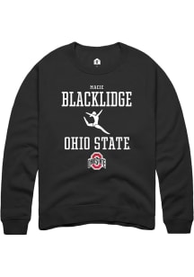 Macie Blacklidge  Rally Ohio State Buckeyes Mens Black NIL Sport Icon Long Sleeve Crew Sweatshir..