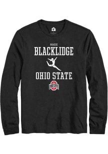 Macie Blacklidge  Ohio State Buckeyes Black Rally NIL Sport Icon Long Sleeve T Shirt