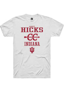 Garrett Hicks White Indiana Hoosiers NIL Sport Icon Short Sleeve T Shirt