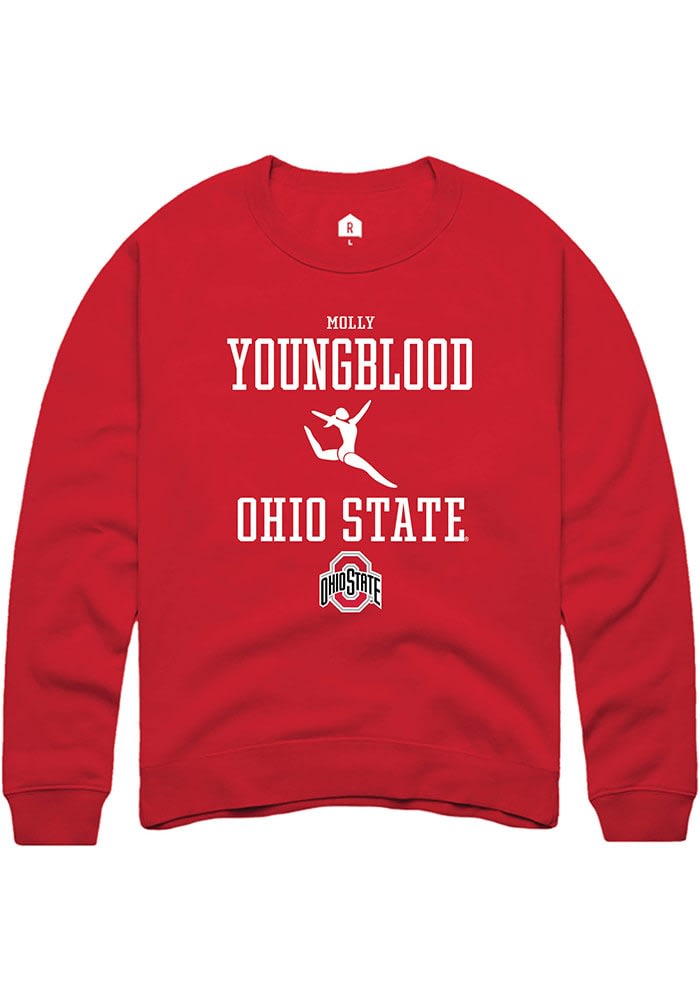 Molly Youngblood Rally Ohio State Buckeyes Mens NIL Sport Icon Long Sleeve Crew Sweatshirt