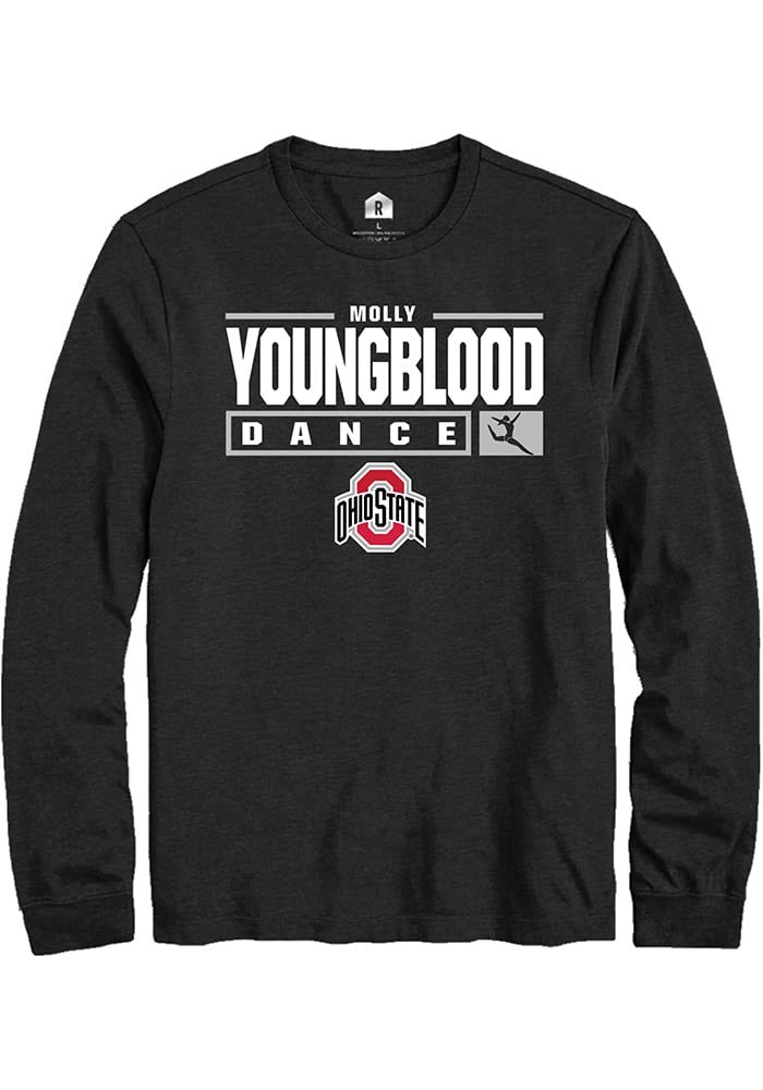 Molly Youngblood Ohio State Buckeyes Rally NIL Stacked Box Long Sleeve T Shirt