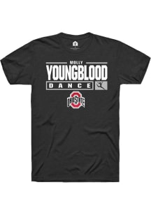 Molly Youngblood  Ohio State Buckeyes Black Rally NIL Stacked Box Short Sleeve T Shirt