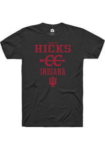 Garrett Hicks Black Indiana Hoosiers NIL Sport Icon Short Sleeve T Shirt
