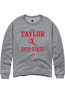 Olivia Taylor  Rally Ohio State Buckeyes Mens Graphite NIL Sport Icon Long Sleeve Crew Sweatshir..