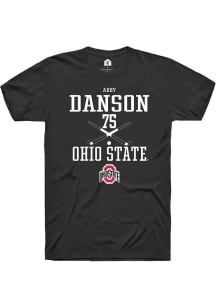 Abby Danson  Ohio State Buckeyes Black Rally NIL Sport Icon Short Sleeve T Shirt