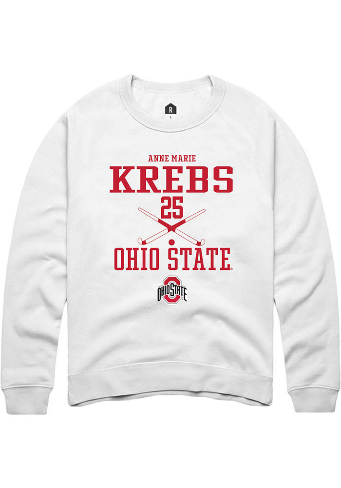 Anne Marie Krebs Rally Ohio State Buckeyes Mens NIL Sport Icon Long Sleeve Crew Sweatshir