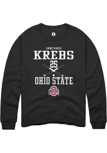 Anne Marie Krebs  Rally Ohio State Buckeyes Mens Black NIL Sport Icon Long Sleeve Crew Sweatshir..