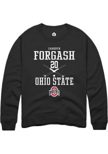 Cameryn Forgash  Rally Ohio State Buckeyes Mens Black NIL Sport Icon Long Sleeve Crew Sweatshirt