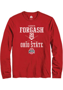 Cameryn Forgash  Ohio State Buckeyes Red Rally NIL Sport Icon Long Sleeve T Shirt