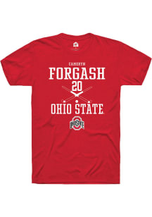 Cameryn Forgash  Ohio State Buckeyes Red Rally NIL Sport Icon Short Sleeve T Shirt