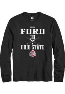 Ellen Ford  Ohio State Buckeyes Black Rally NIL Sport Icon Long Sleeve T Shirt