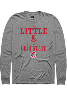 Erin Little  Ohio State Buckeyes Graphite Rally NIL Sport Icon Long Sleeve T Shirt