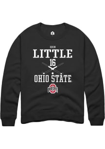 Erin Little  Rally Ohio State Buckeyes Mens Black NIL Sport Icon Long Sleeve Crew Sweatshirt