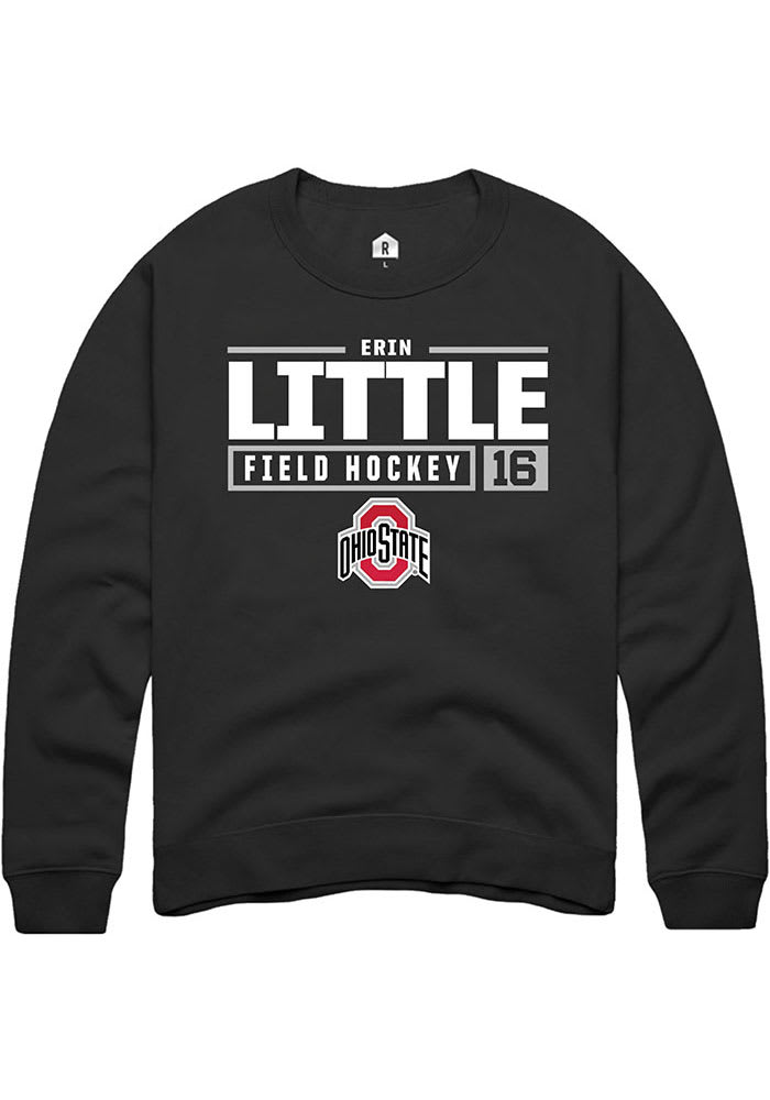 Erin Little Rally Ohio State Buckeyes Mens NIL Stacked Box Long Sleeve Crew Sweatshirt