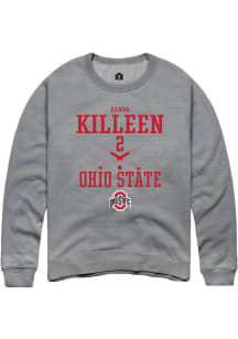 Hanna Killeen  Rally Ohio State Buckeyes Mens Graphite NIL Sport Icon Long Sleeve Crew Sweatshir..