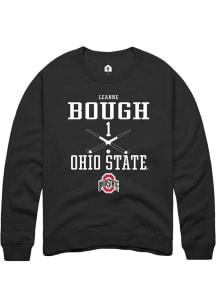 Leanne Bough  Rally Ohio State Buckeyes Mens Black NIL Sport Icon Long Sleeve Crew Sweatshirt