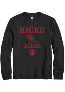 Garrett Hicks Rally Mens Black Indiana Hoosiers NIL Sport Icon Track Tee