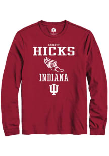 Garrett Hicks Rally Mens Red Indiana Hoosiers NIL Sport Icon Track Tee