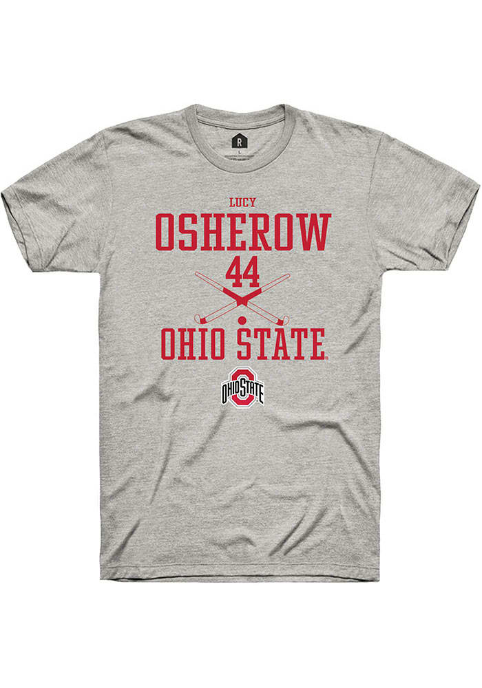 Lucy Osherow  Ohio State Buckeyes Ash Rally NIL Sport Icon Short Sleeve T Shirt