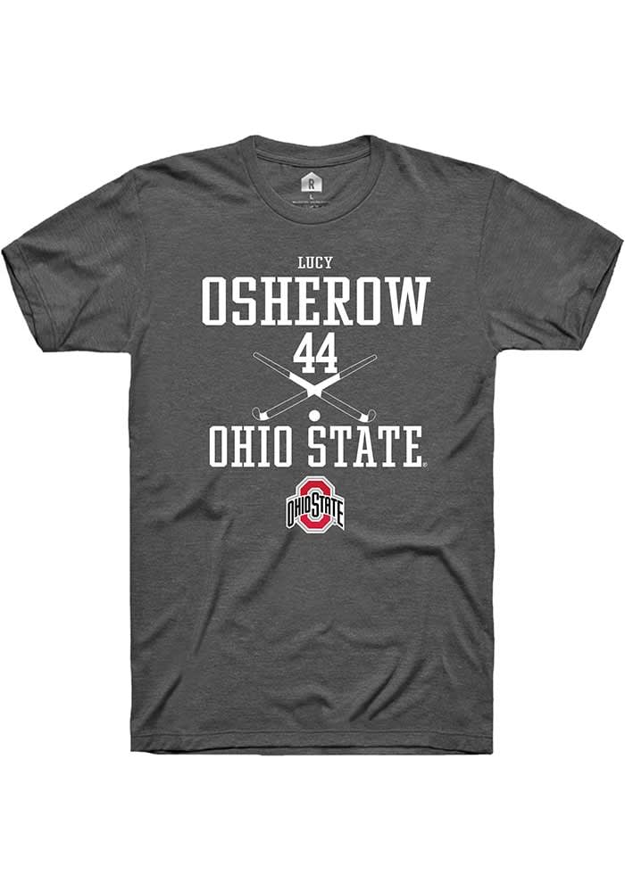 Lucy Osherow  Ohio State Buckeyes Dark Grey Rally NIL Sport Icon Short Sleeve T Shirt