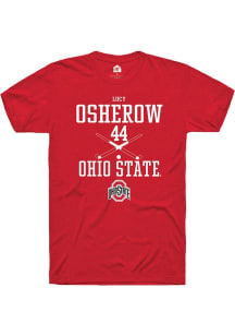 Lucy Osherow  Ohio State Buckeyes Red Rally NIL Sport Icon Short Sleeve T Shirt