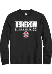 Lucy Osherow  Ohio State Buckeyes Black Rally NIL Stacked Box Long Sleeve T Shirt