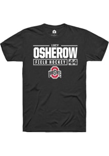 Lucy Osherow  Ohio State Buckeyes Black Rally NIL Stacked Box Short Sleeve T Shirt