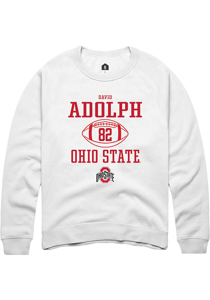 David Adolph Rally Ohio State Buckeyes Mens NIL Sport Icon Long Sleeve Crew Sweatshirt