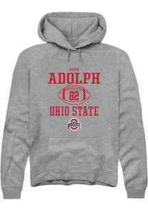 David Adolph  Rally Ohio State Buckeyes Mens Graphite NIL Sport Icon Long Sleeve Hoodie