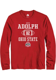 David Adolph Rally Mens Red Ohio State Buckeyes NIL Sport Icon Tee