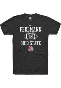 John Ferlmann  Ohio State Buckeyes Black Rally NIL Sport Icon Short Sleeve T Shirt