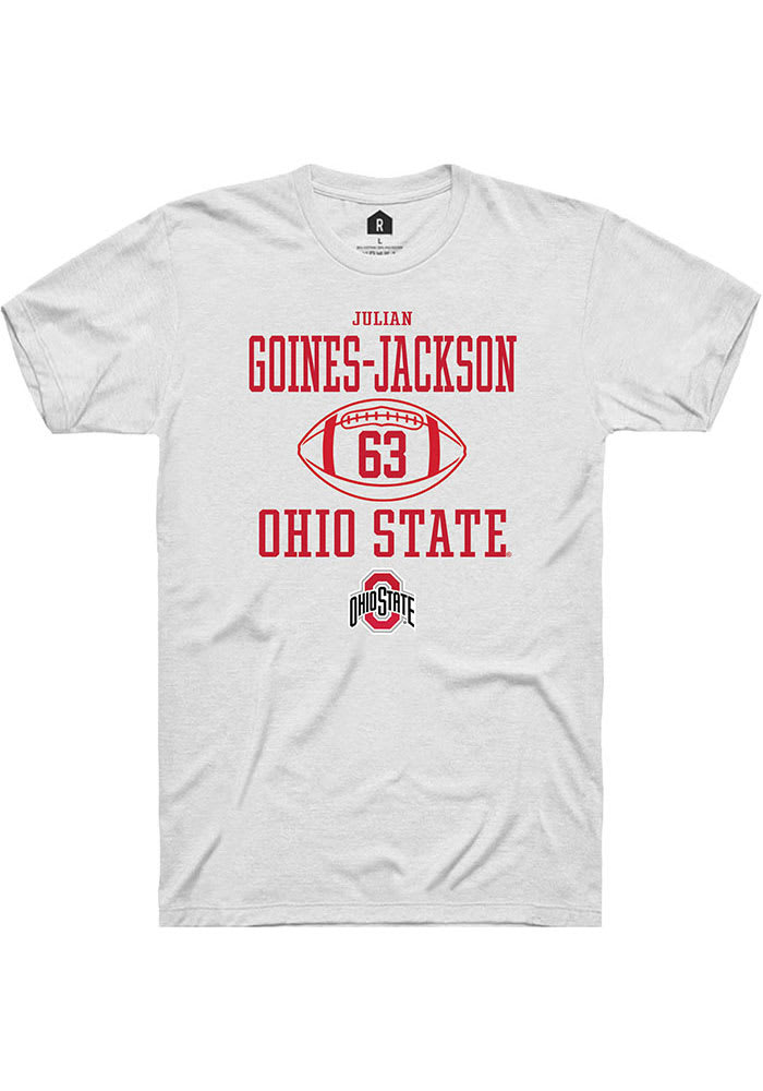 Julian Goines-Jackson Ohio State Buckeyes Rally NIL Sport Icon Short Sleeve T Shirt