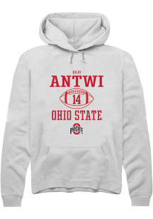 Kojo Antwi  Rally Ohio State Buckeyes Mens White NIL Sport Icon Long Sleeve Hoodie