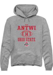 Kojo Antwi  Rally Ohio State Buckeyes Mens Graphite NIL Sport Icon Long Sleeve Hoodie