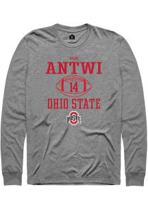 Kojo Antwi Rally Mens Graphite Ohio State Buckeyes NIL Sport Icon Tee