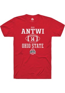 Kojo Antwi Red Ohio State Buckeyes NIL Sport Icon Short Sleeve T Shirt