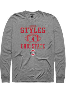 Lorenzo Styles Rally Mens Graphite Ohio State Buckeyes NIL Sport Icon Tee