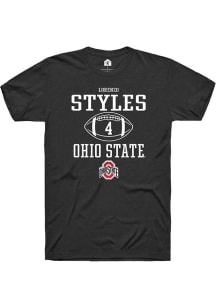 Lorenzo Styles Black Ohio State Buckeyes NIL Sport Icon Short Sleeve T Shirt