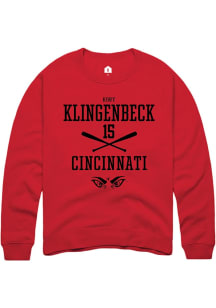 Kory Klingenbeck  Rally Cincinnati Bearcats Mens Red NIL Sport Icon Long Sleeve Crew Sweatshirt