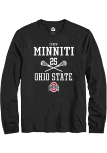 Caden Minniti  Ohio State Buckeyes Black Rally NIL Sport Icon Long Sleeve T Shirt