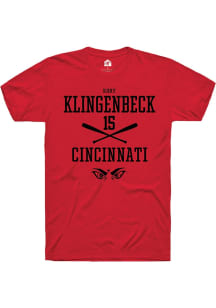 Kory Klingenbeck  Cincinnati Bearcats Red Rally NIL Sport Icon Short Sleeve T Shirt