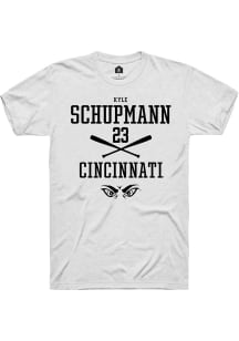 Kyle Schupmann  Cincinnati Bearcats White Rally NIL Sport Icon Short Sleeve T Shirt