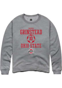 Parker Grinstead  Rally Ohio State Buckeyes Mens Graphite NIL Sport Icon Long Sleeve Crew Sweats..