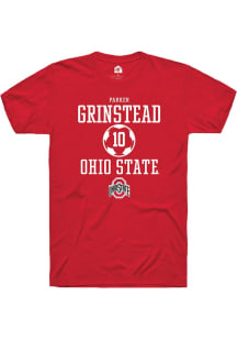 Parker Grinstead  Ohio State Buckeyes Red Rally NIL Sport Icon Short Sleeve T Shirt