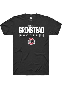 Parker Grinstead  Ohio State Buckeyes Black Rally NIL Stacked Box Short Sleeve T Shirt