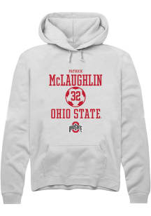 Patrick McLaughlin  Rally Ohio State Buckeyes Mens White NIL Sport Icon Long Sleeve Hoodie