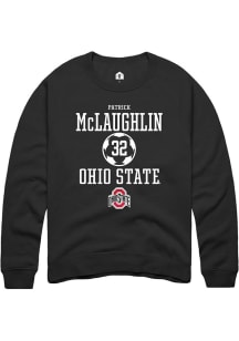 Patrick McLaughlin  Rally Ohio State Buckeyes Mens Black NIL Sport Icon Long Sleeve Crew Sweatsh..