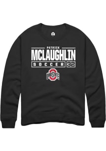 Patrick McLaughlin  Rally Ohio State Buckeyes Mens Black NIL Stacked Box Long Sleeve Crew Sweats..